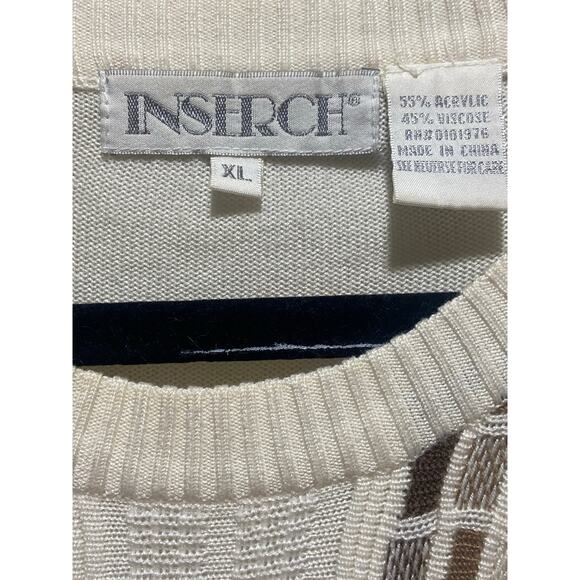 Vintage Inserch Ivory Knit Sweater – XL - Picture 4 of 4